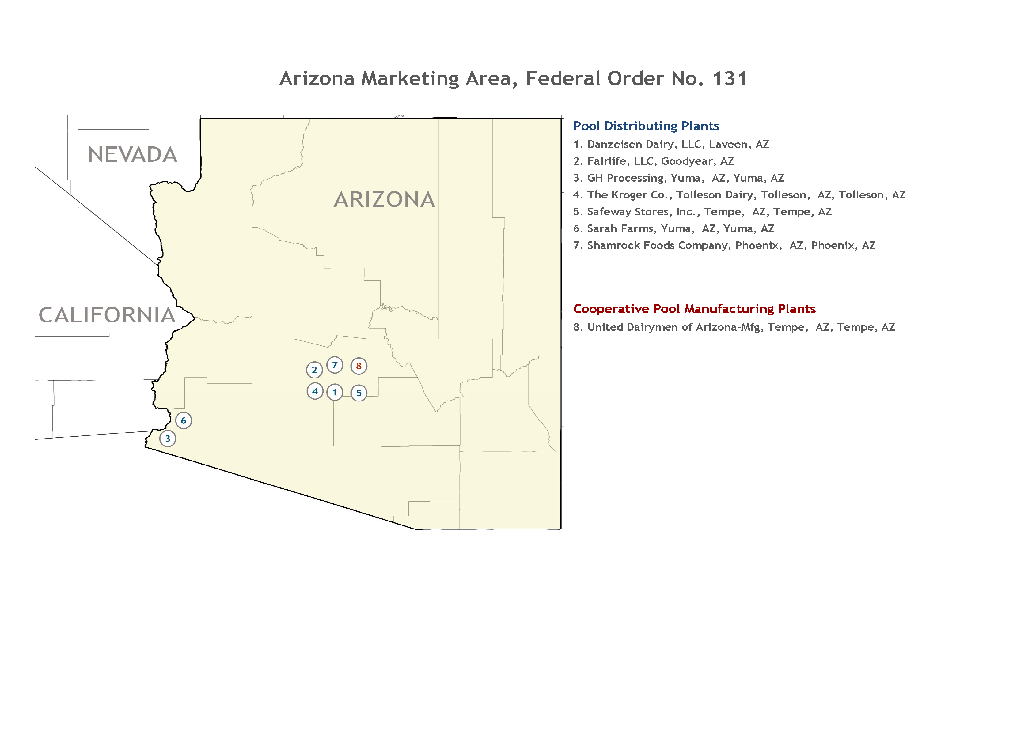 Arizona Plant Locations